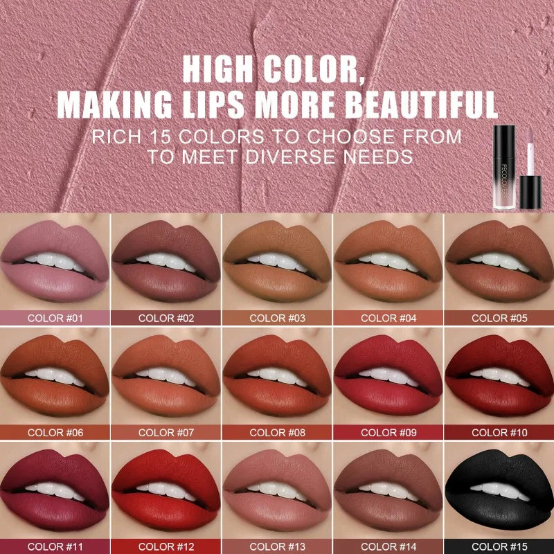 1PC Velvet Matt Lipstick Lip Gloss - Black, Green, Non-stick Cup, High Color, Apply Easily,Suitable for Music Festivals, Parties Zpaxo