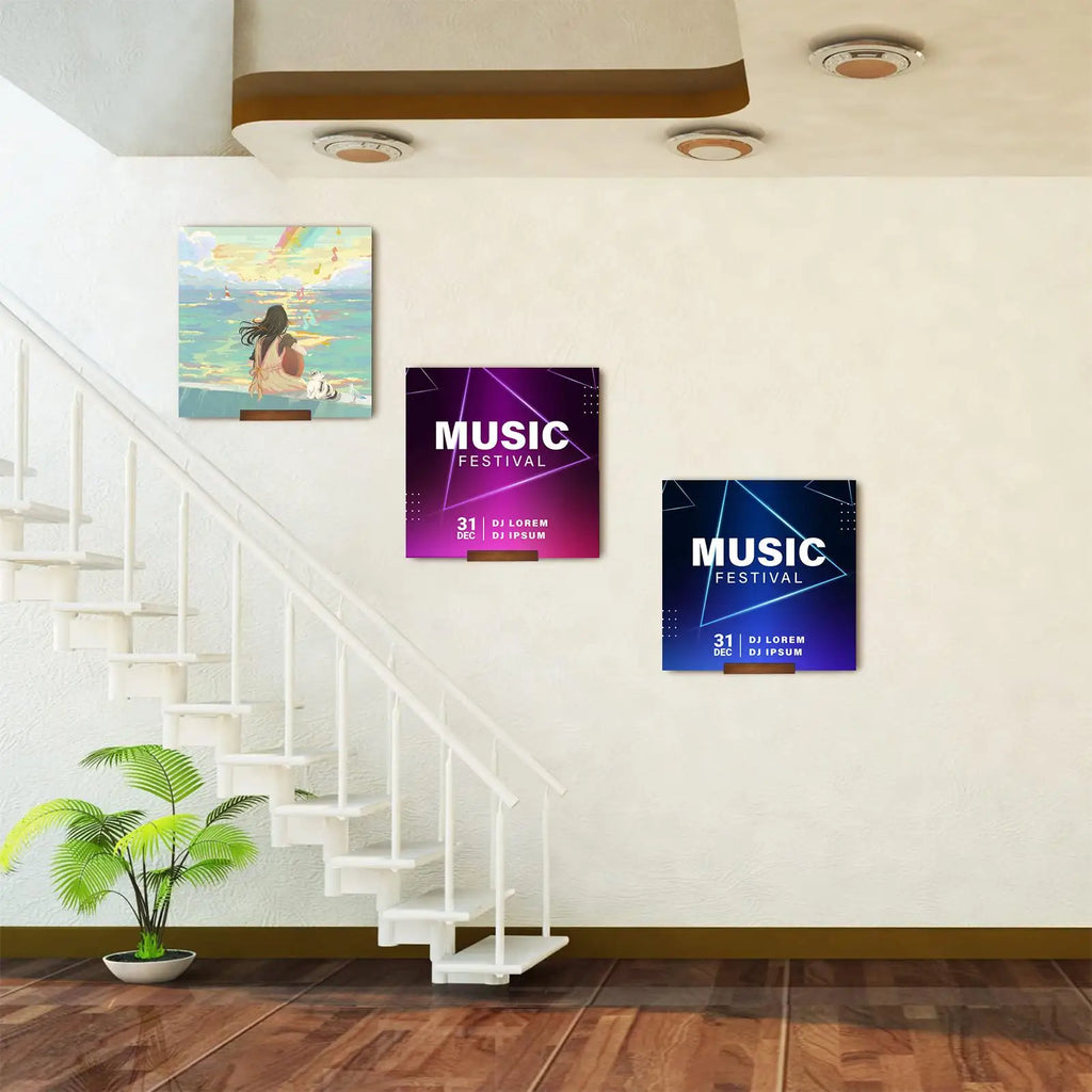 Wall Mount Wood Vinyl Record Shelf Small Holder Display Shelves Album