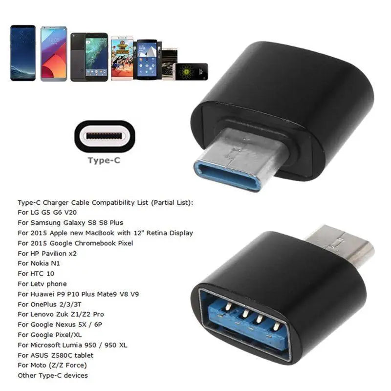 652F USB 3 1 C Male 2 0 Female Adapter Cable OTG Galaxy Zpaxo