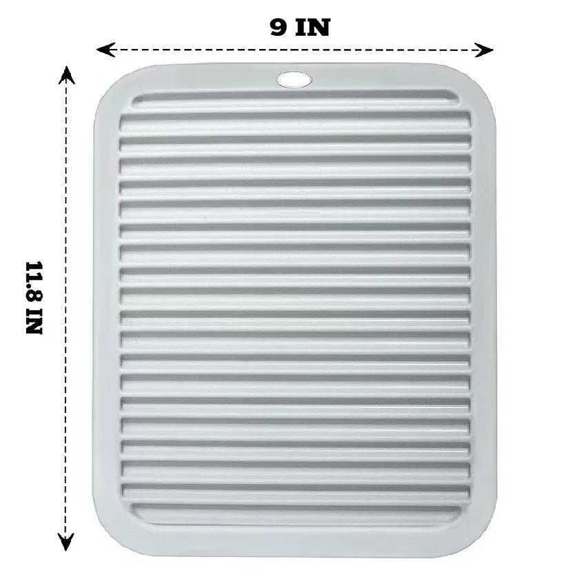 Silicone Trivets for Hot Dishes, Pots, Pans,Heat-Resistant Pot Holders for Kitchen Countertop Mats - Silicone Trivet Mat Zpaxo Light Grey 30x23CM