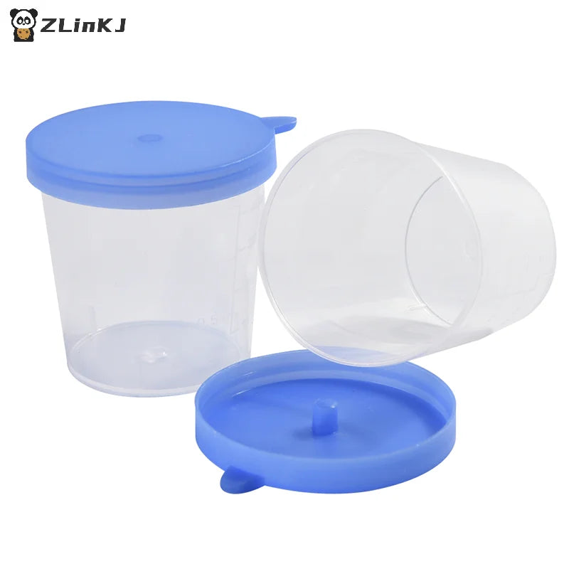 Lab Stool Sample Collection Cup Hard Plastic Urine Test Box Zpaxo