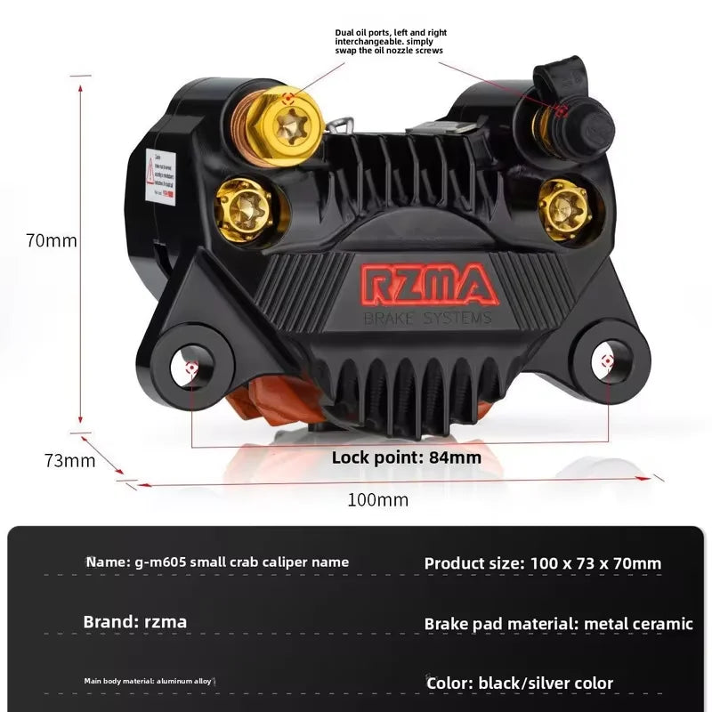 Ruizuma G-M605 4-Piston Hydraulic Disc Brake Caliper Upgrade