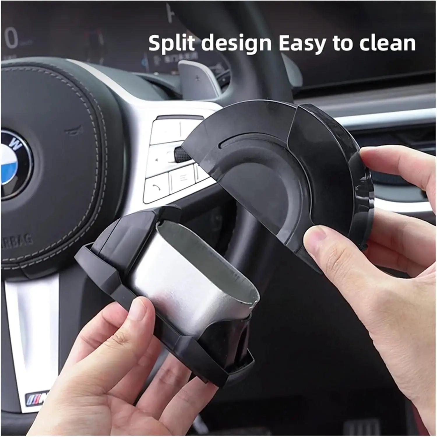 Car Ashtray Cup Holder – Windproof Sealed Lid | Black 1-2 Pack