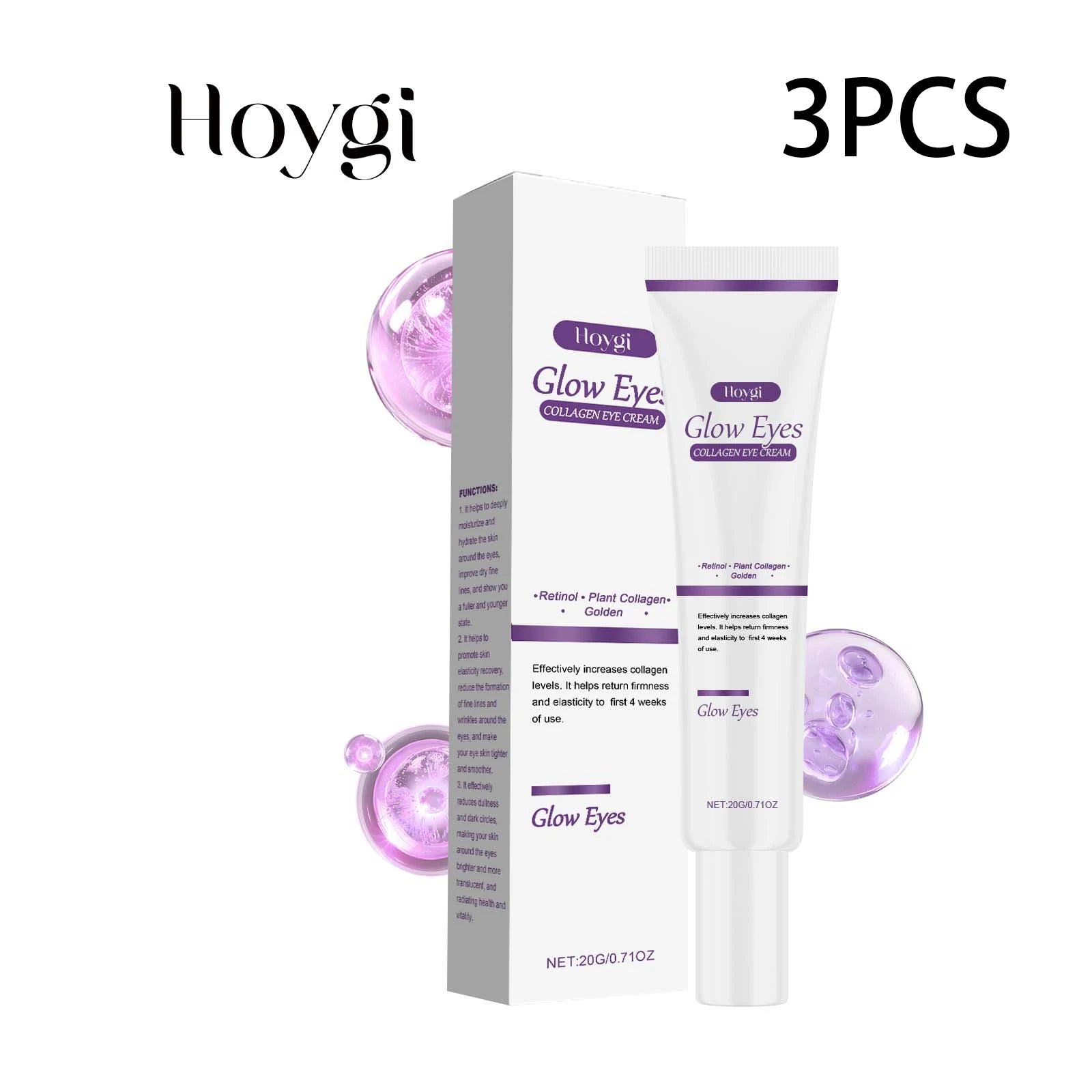 Hoygi Collagen Eye Cream – Dark Circles & Fine Lines Collagen Eye Cream Zpaxo 60g boxed