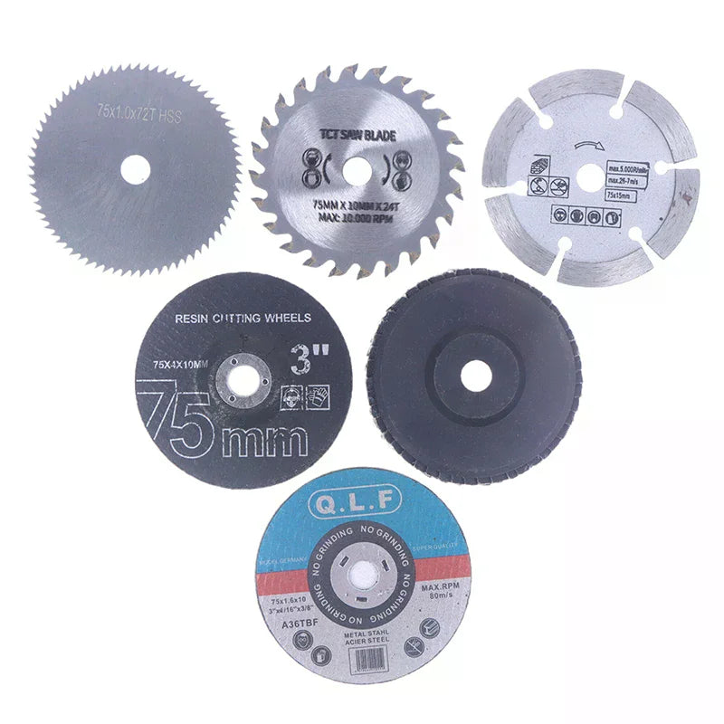 Tile Wood Metal Cutting Disc Hole Angle Circular Saw Blade Sander Zpaxo