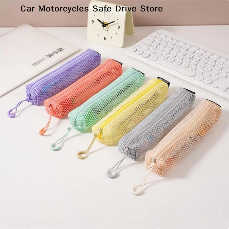 MDopamine Rectangle Mesh Cosmetic Organization Storage Bag Zipper