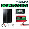 500W Solar System Pure Sine 12V To110V/220V Inverter 60A MPPT Controller 60W Panel Reliably charge smartphones, tablets, laptops Zpaxo 110V Kit