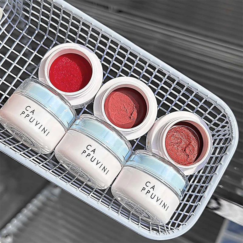 Lip and Cheek Dual-use Lip Mud Waterproof Non-Stick Cup Silky Matte Lipgloss&Blush Highly Pigmented Red Lipstick Lip Tint Makeup Zpaxo
