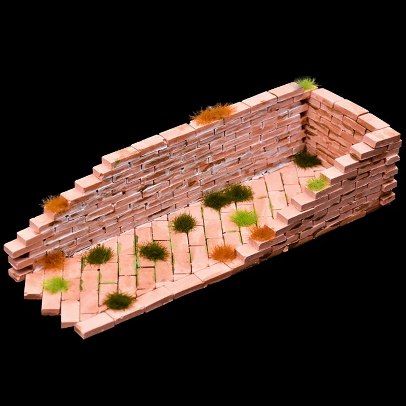 Building Making Mini Brick Sand Table Silicone Mold Cement Model Zpaxo