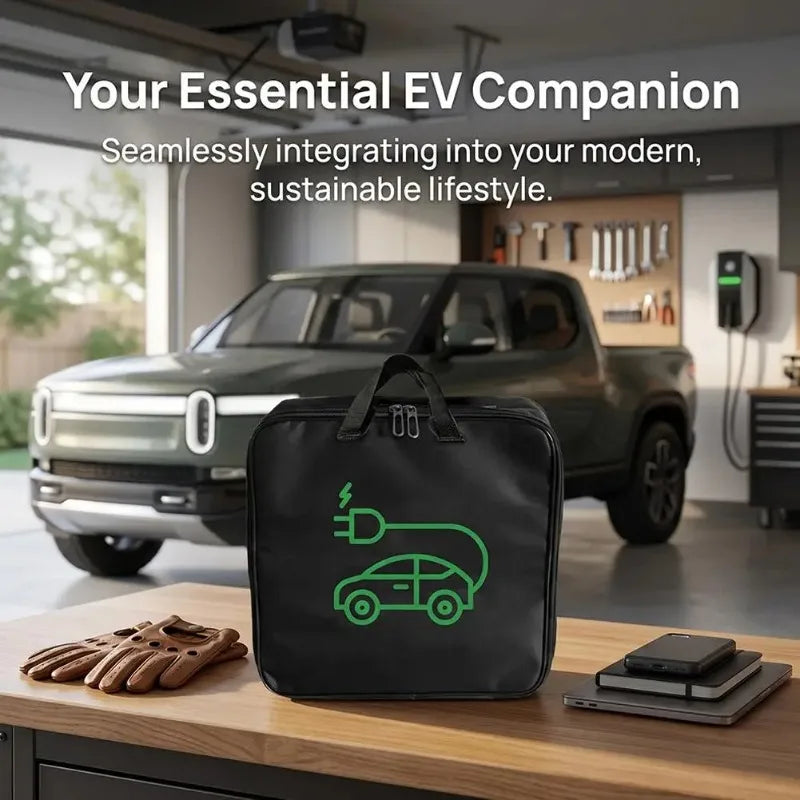 EV Charging Cable Storage Bag – Waterproof 840D Organizer