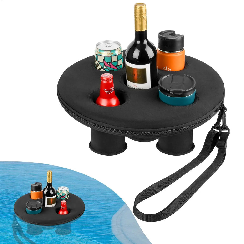 Pool Drink Holder Five Hole Floater Water Surface Coaster Floating