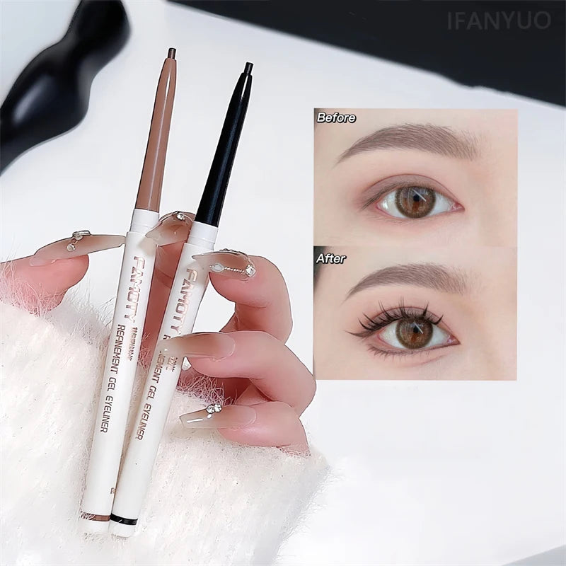 1PC Lying Silkworm Eyeliner Gel Pen Smooth Long Lasting Matte Eyeliner Waterproof Eye Liner Gel Pencil Quick Dry Korean Makeup Zpaxo
