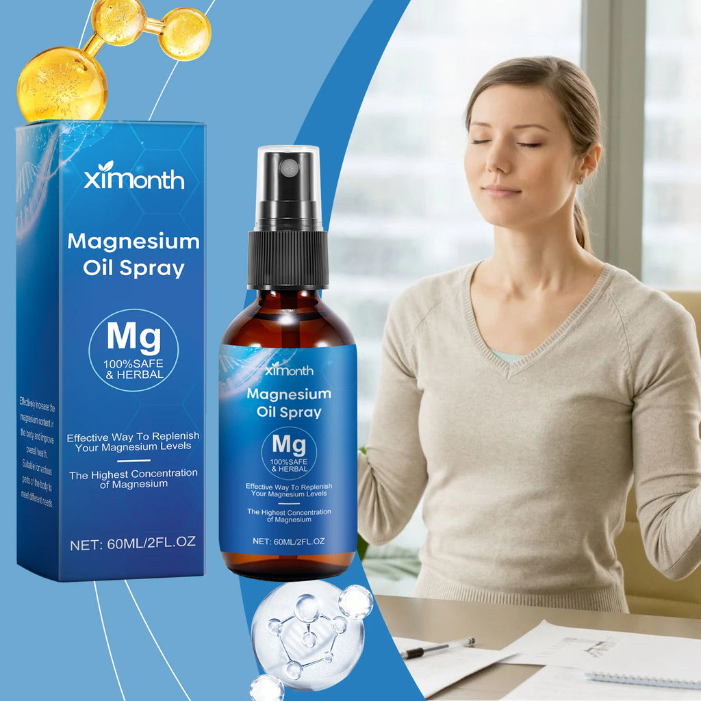 Magnesium Oil Spray – Muscle Pain Relief, Sleep & Skin Care Magnesium Body Spray Zpaxo