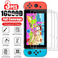 1/2/3PCS Tempered Glass for Nintendo Switch OLED 3 Pieces Screen Protector Film for Nintendo Switch Switch Lite Protective Glass Zpaxo 3PCS for Switch NS