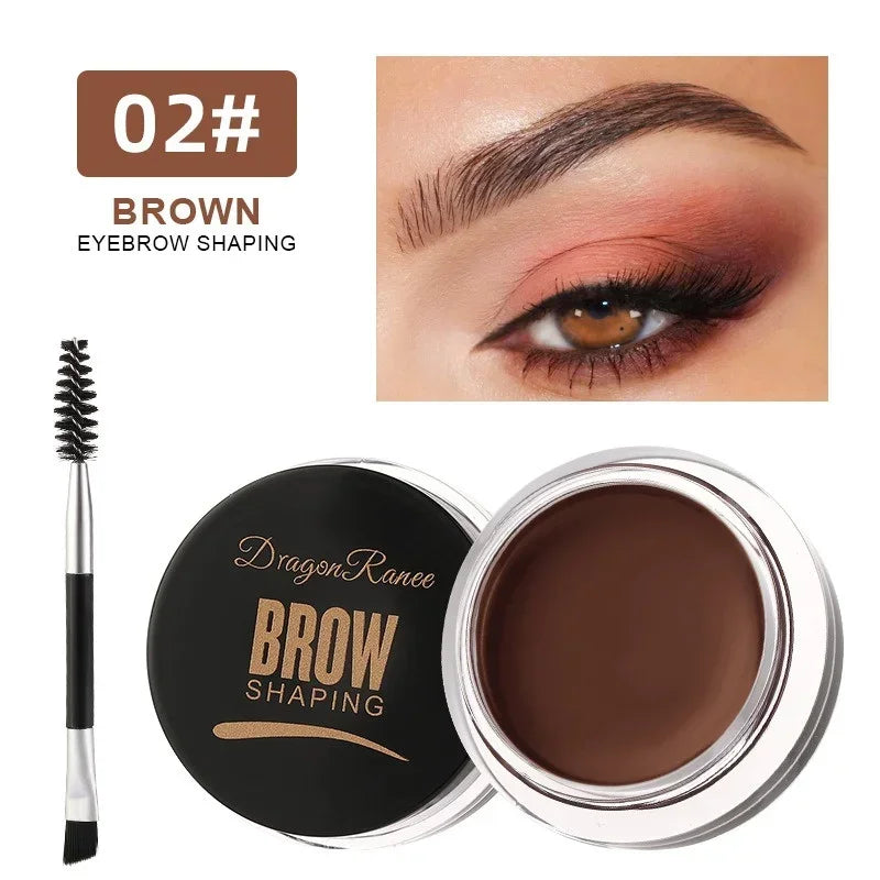Matte Brown Black Wild Eyebrow Cream 3D Natural Tint Eyebrow Enhancers Gel Wax Waterproof Lasting Eye Makeup Cosmetic Tools Zpaxo 02