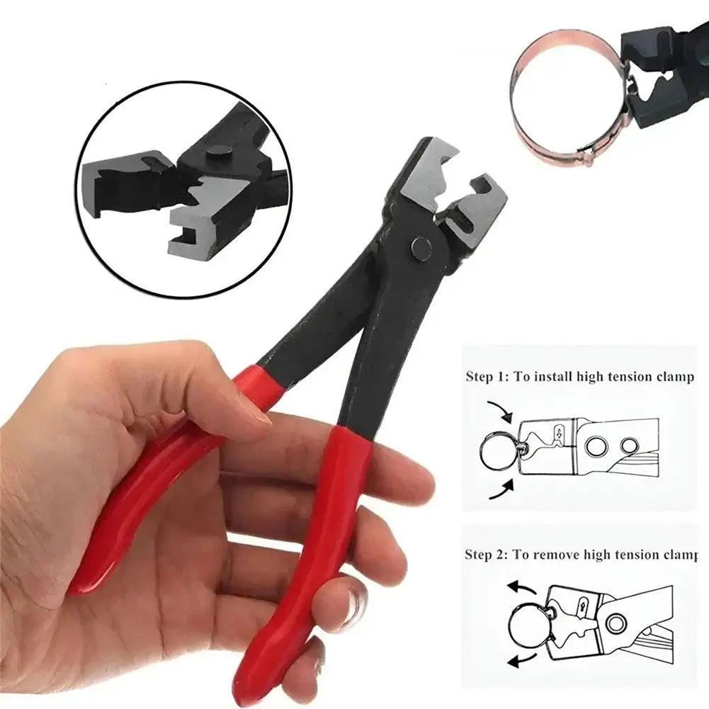 R-Type Hose Clamp Crimping Pliers – Car Water & Oil Pipe Tool Hose Clamp Plier Zpaxo