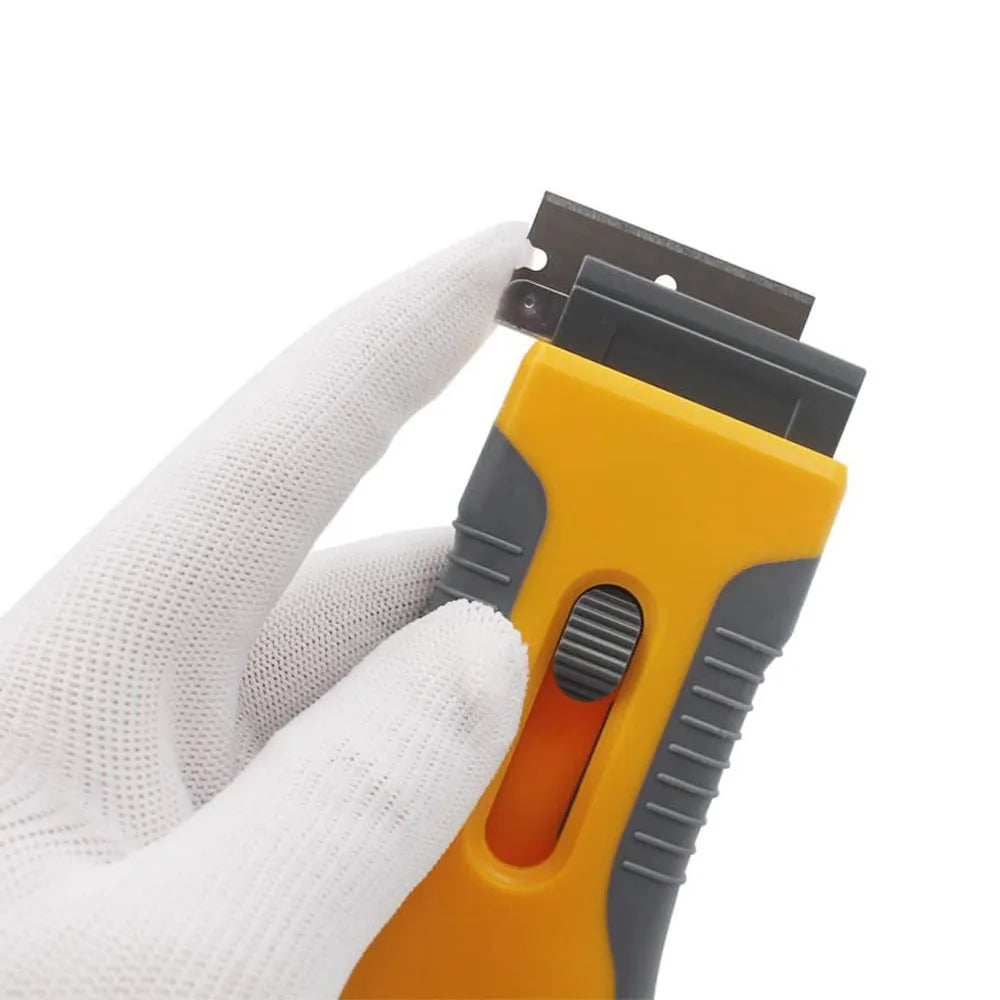 Handle Gadget With 5pcs Replaceable Blades Cleaning Tools Car Sticker Remover Scraper Spatula Glue Removing Razor Zpaxo