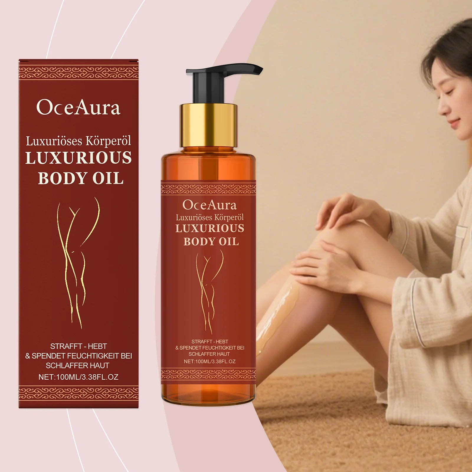 Sagging Firming Skin Body Oil Skin Tightening Anti-Aging Refreshing Abdomen Thigh Improve Elasticity Anti Cellulite Massage Oil Zpaxo