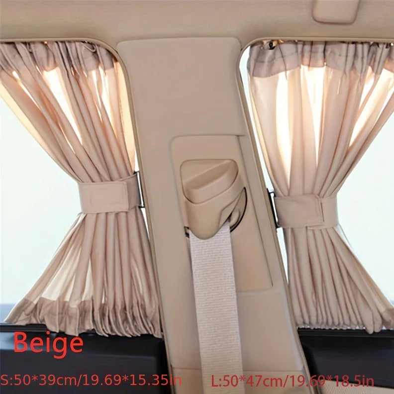 Car Sun Shade Side Window Roller Blind Auto Retractable UV Block Zpaxo