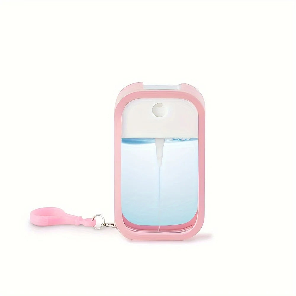 Portable Square Perfume Spray Bottle Alcohol Watering Hand Sanitizer Zpaxo Plastic pink