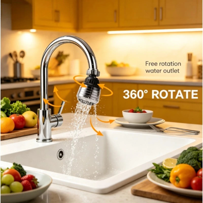 360 Rotating Water Saving Faucet Aerator Kitchen Diffuser Nozzle