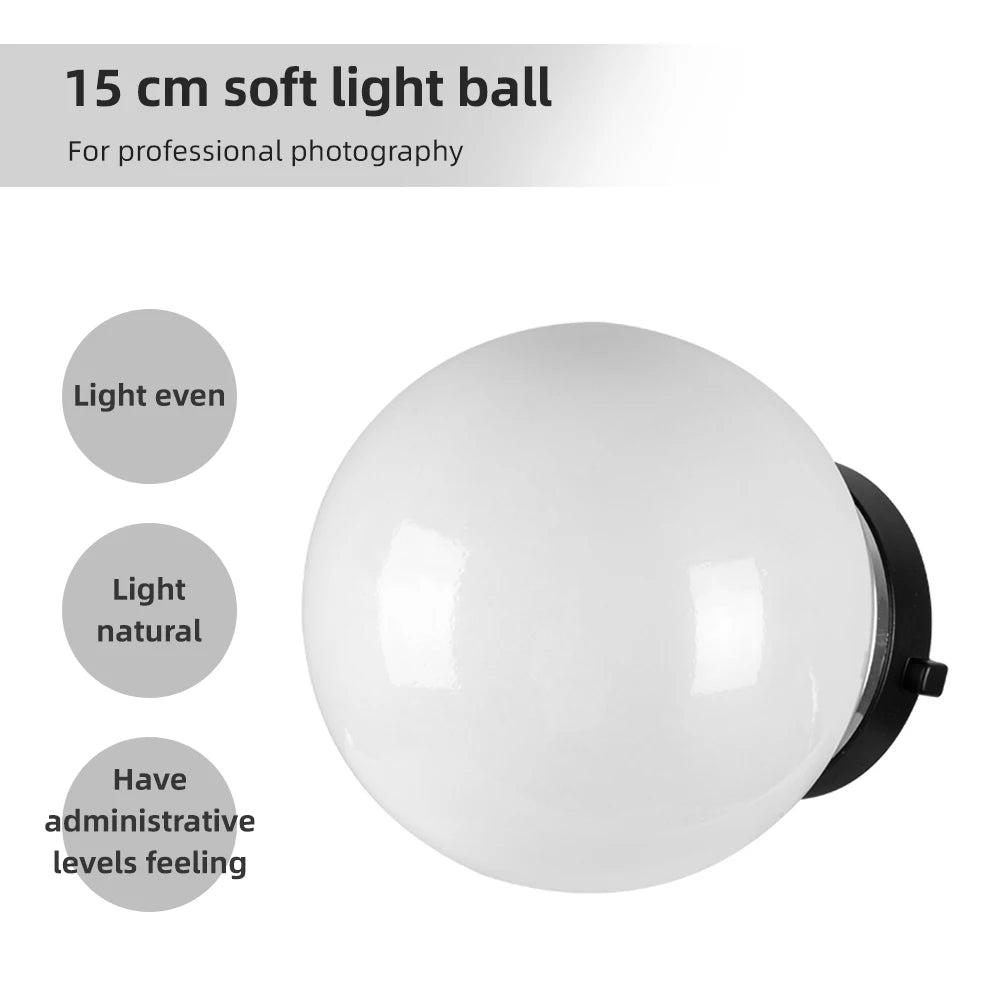 Soft Light Ball Photography Translucent Diffuser Flash Dome Bowens