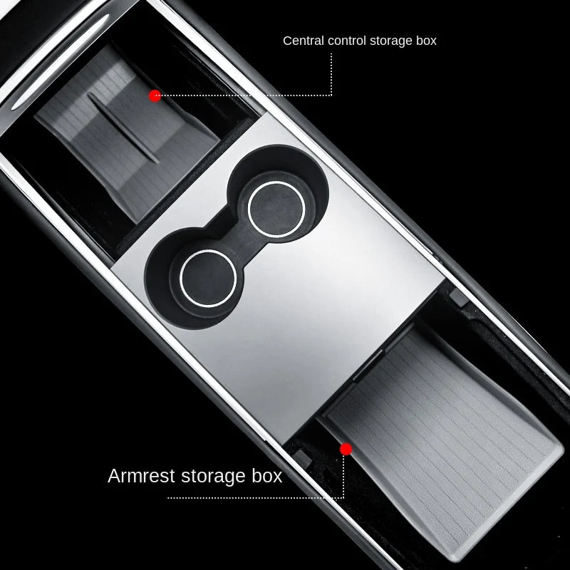 Tesla Model Y & 3 Center Console Armrest Organizer Tray