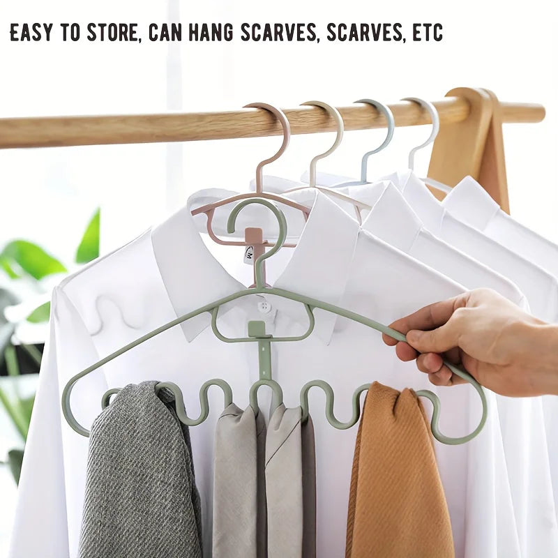 Wave-shaped Clothes Hanger Garment Rack Drying Laundry Storage