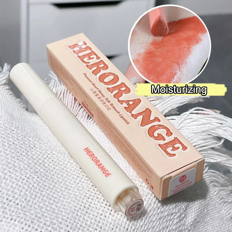 Mirror Glass Solid Lip Glaze Moisturizing Heart Shape Water Light