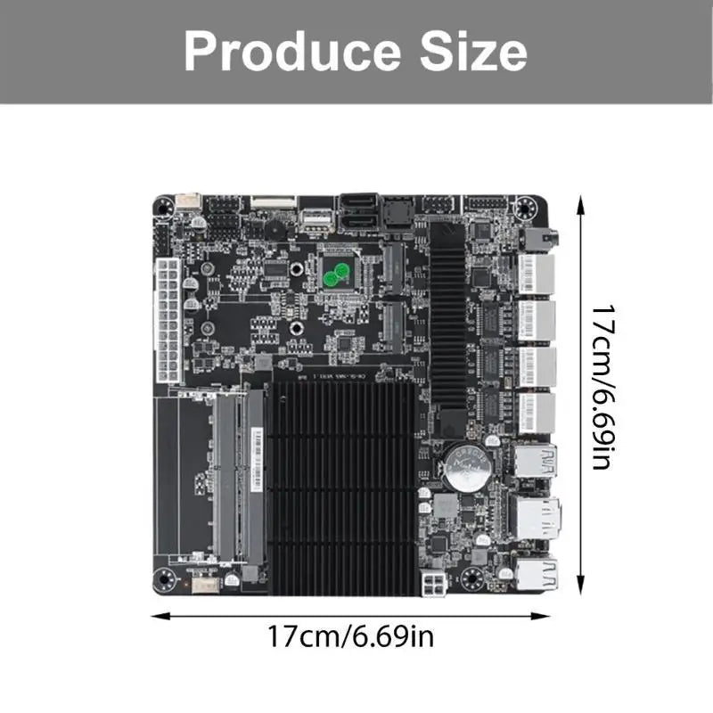 652F 6-Bay NAS 4X i226-v 2 5GbE J4125 ITX Motherboard Cores Zpaxo