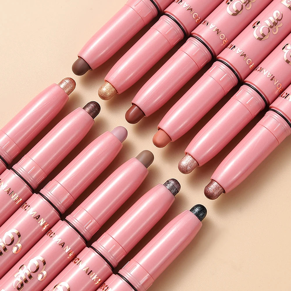 Matte Effect Eyeshadow Stick Natural Long-lasting Multi-purpose Shiny Zpaxo