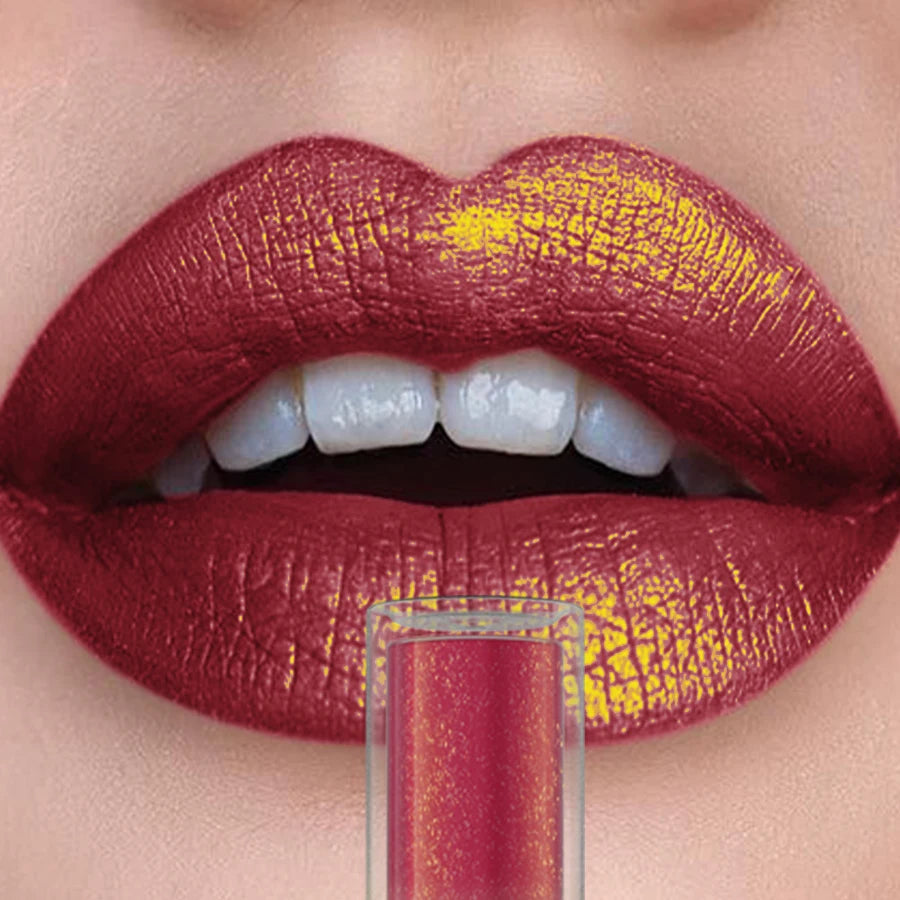 14 Colors Bold Intense Glitter Metallic Lip Gloss Pearlescent Tint