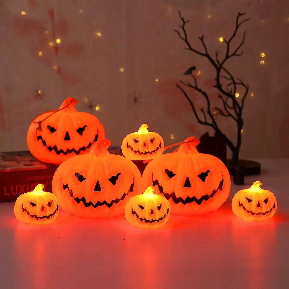 Battery-style Halloween LED Pumpkin Lantern Lights Jack-o-lantern