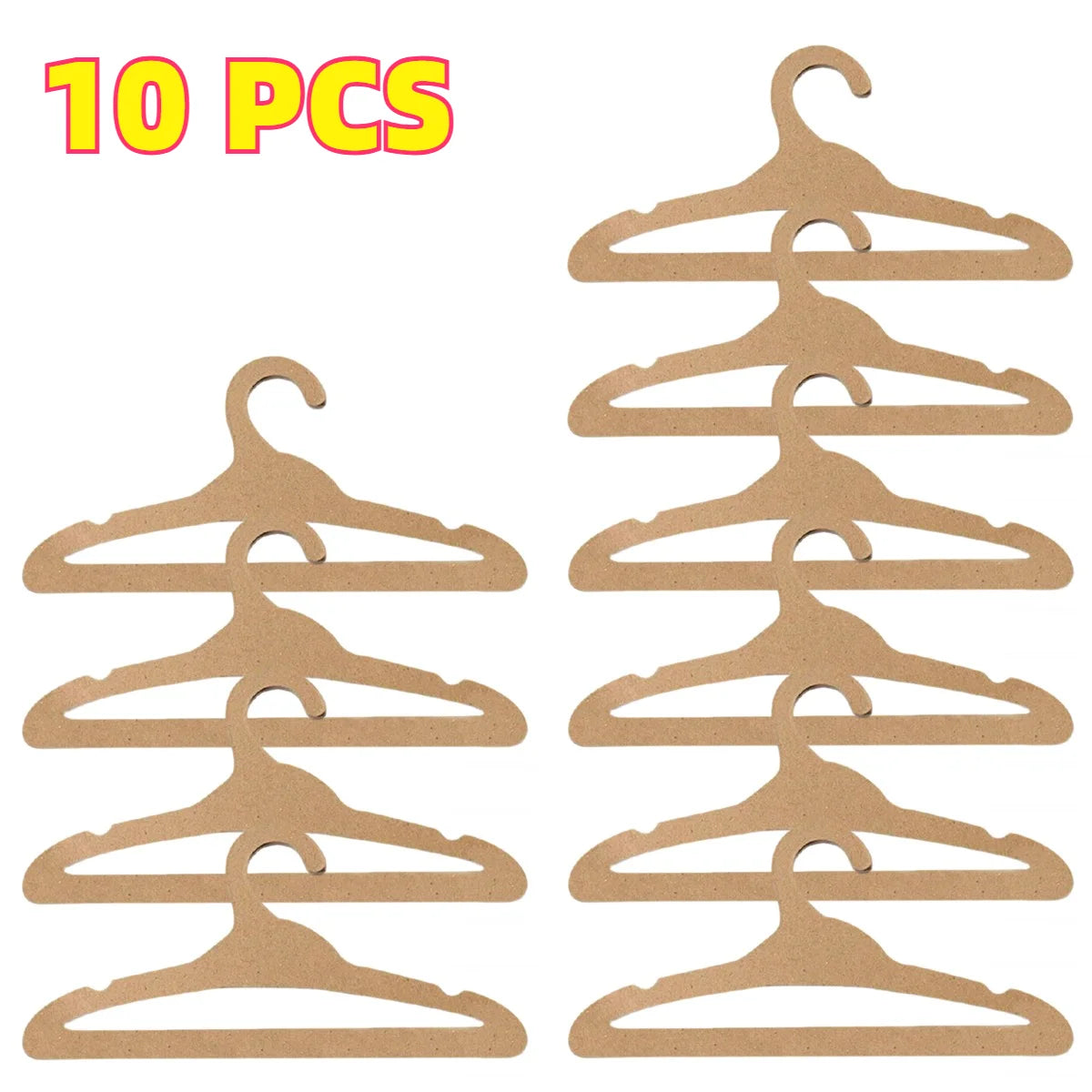 Disposable Cardboard Clothes Hangers – 10/20 Pack | Travel & Events