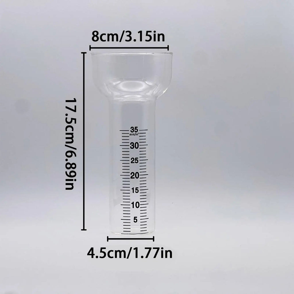 Rain Gauge Glass Replacement Tube Clear Accurate Measuring Tool