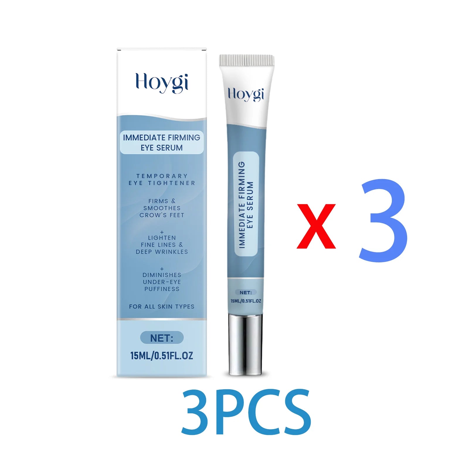 Hydrating Eye Cream for Dark Circles and Puffiness Gentle Moisturizing Formula Reduces Fine Lines 15ml Sensitive Skin Friendly Zpaxo 3PCS