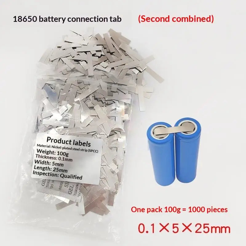 Nickel Plated Steel Strip Set for 18650 Battery Spot Welding Welders Zpaxo 5x25mm