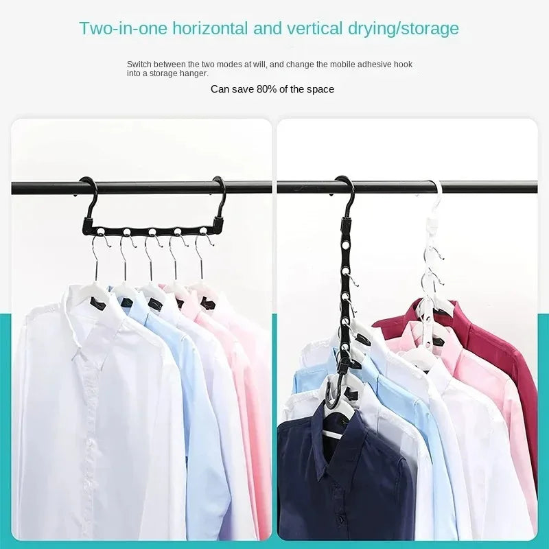 Sturdy Hanger Organizer Plastic Space Saving Smart Magic Clothes Dorm