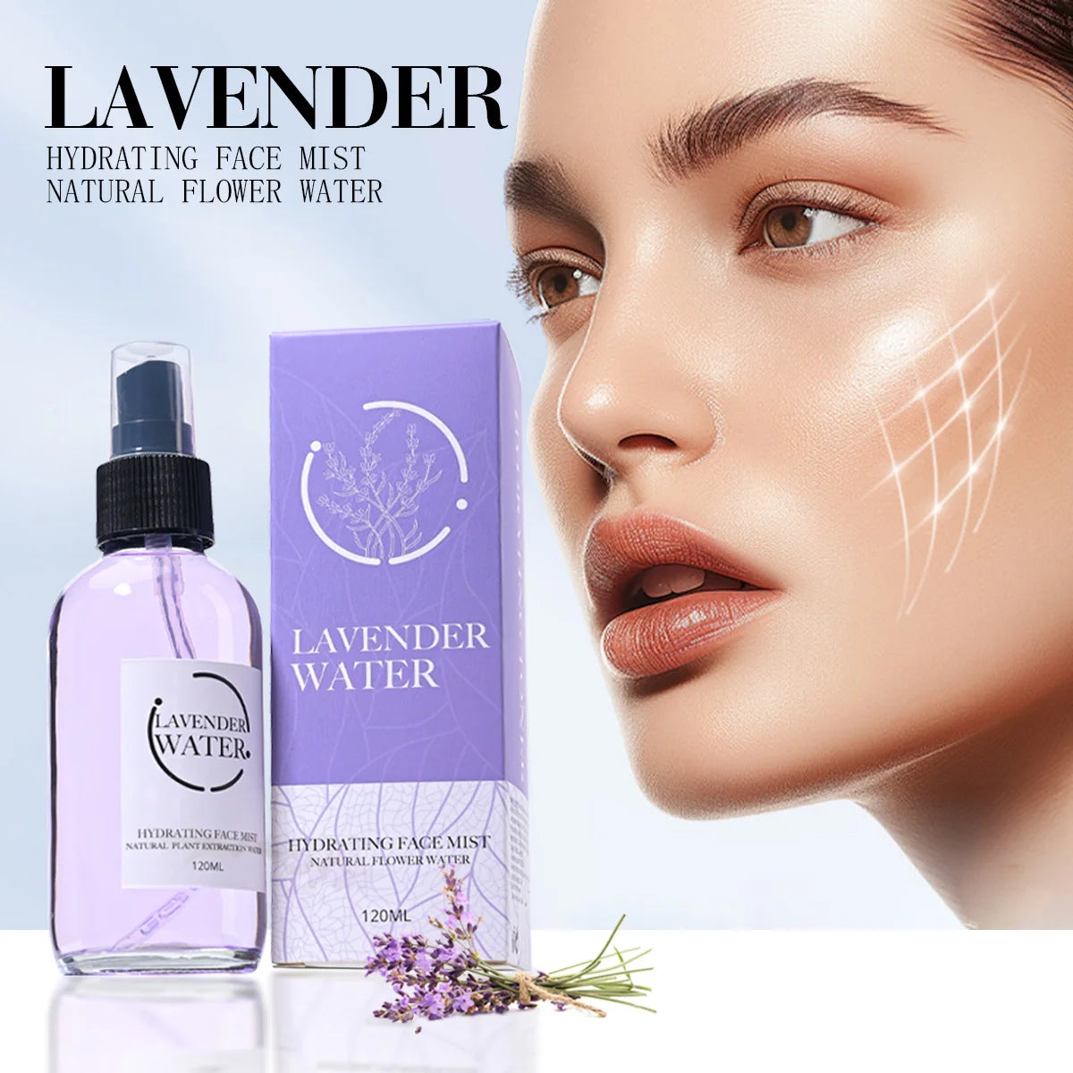 Lavender Aloe Vera Facial Toner 120ml – Moisturizing Mist Facial Toner Spray Zpaxo 120ml