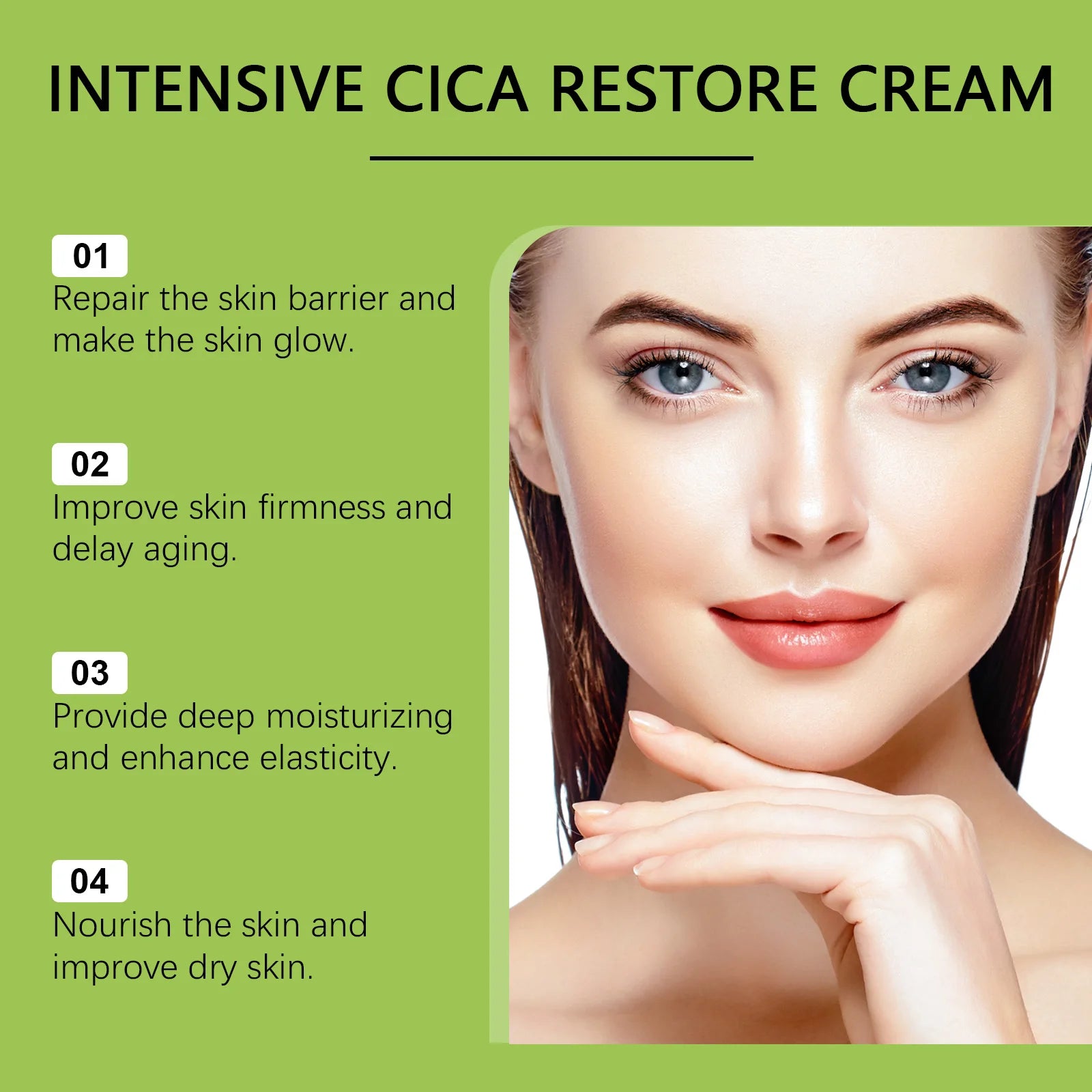 Moisturizing Skin Cream: Gentle Centella Asiatica Rich-Moisture Cream for Daily Facial Nourishment & Hydration Zpaxo