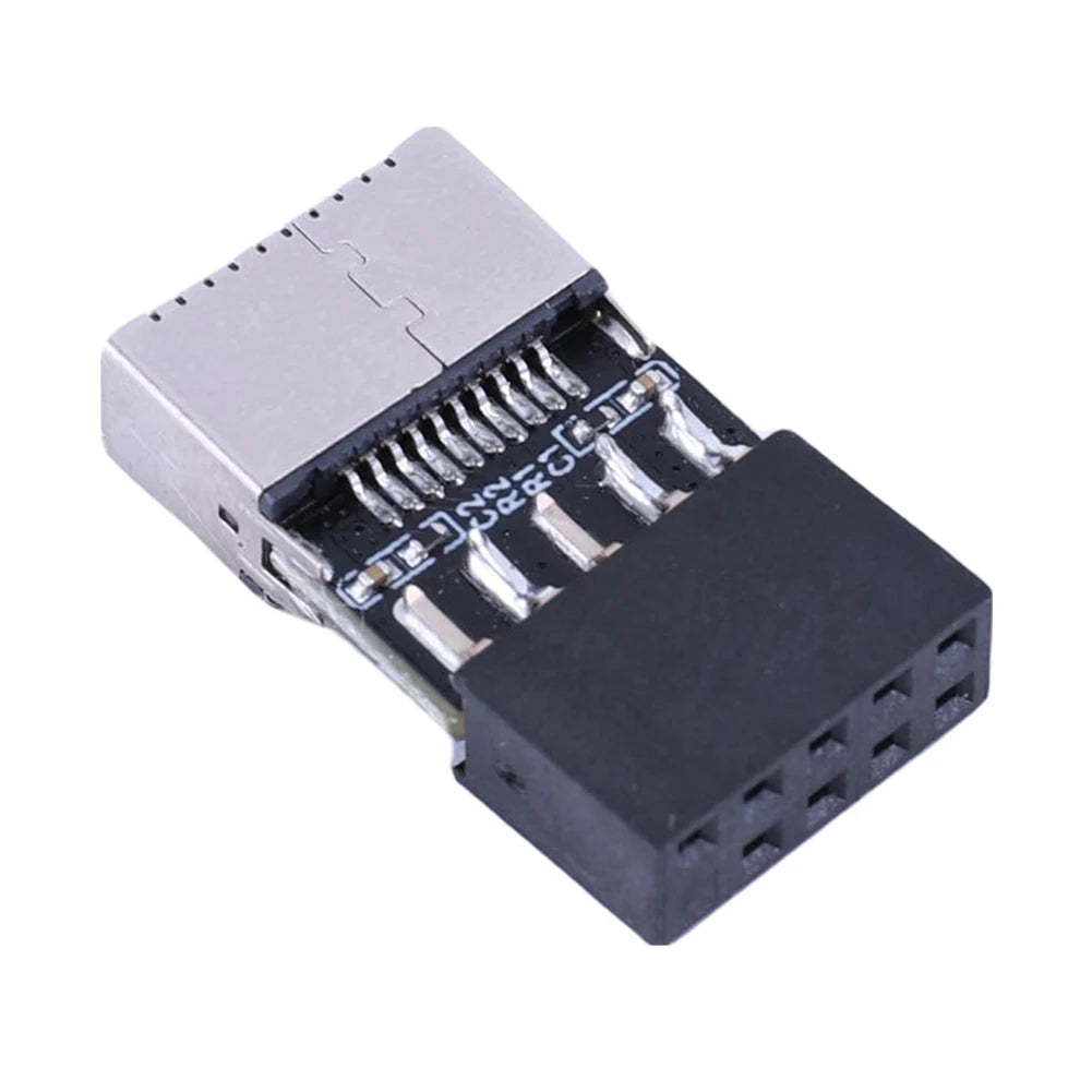 Motherboard USB2 0 9Pin TYPE-E Female Adapter Plug Play TYPE-C Socket