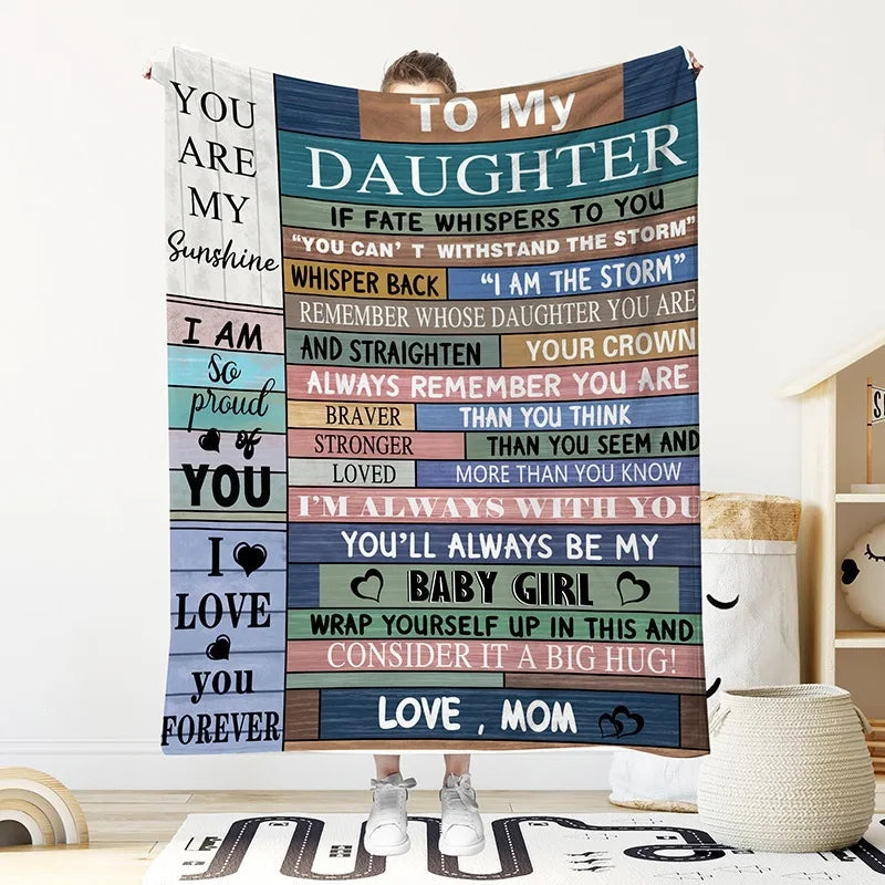 Custom Flannel Blanket Personalized Photo Soft Warm Throw Men Women