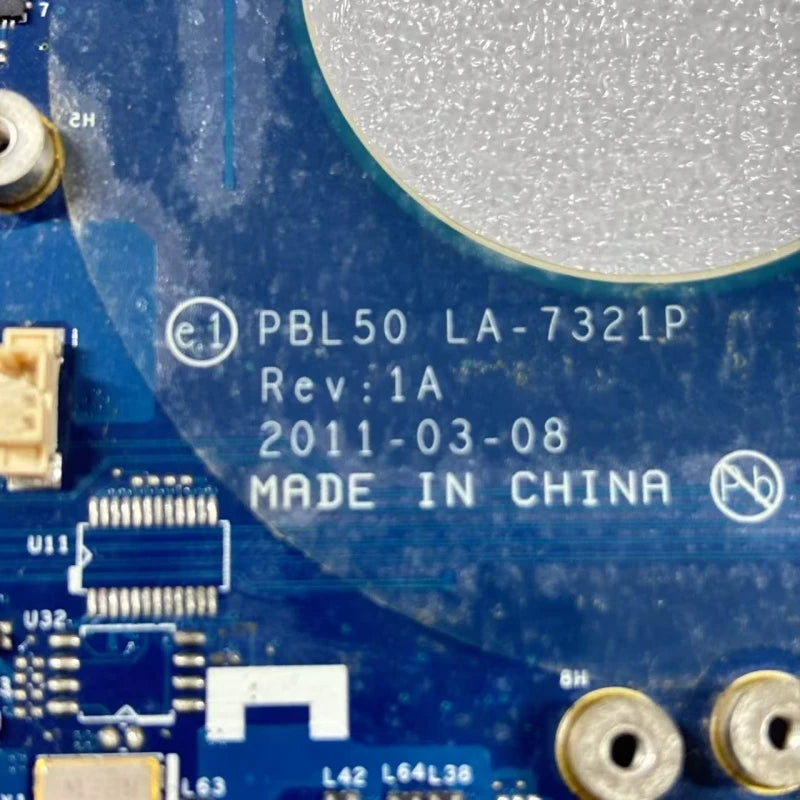 LA-7321P ASUS K43BR Laptop Motherboard E-450 HD 7470M 1GB Test OK