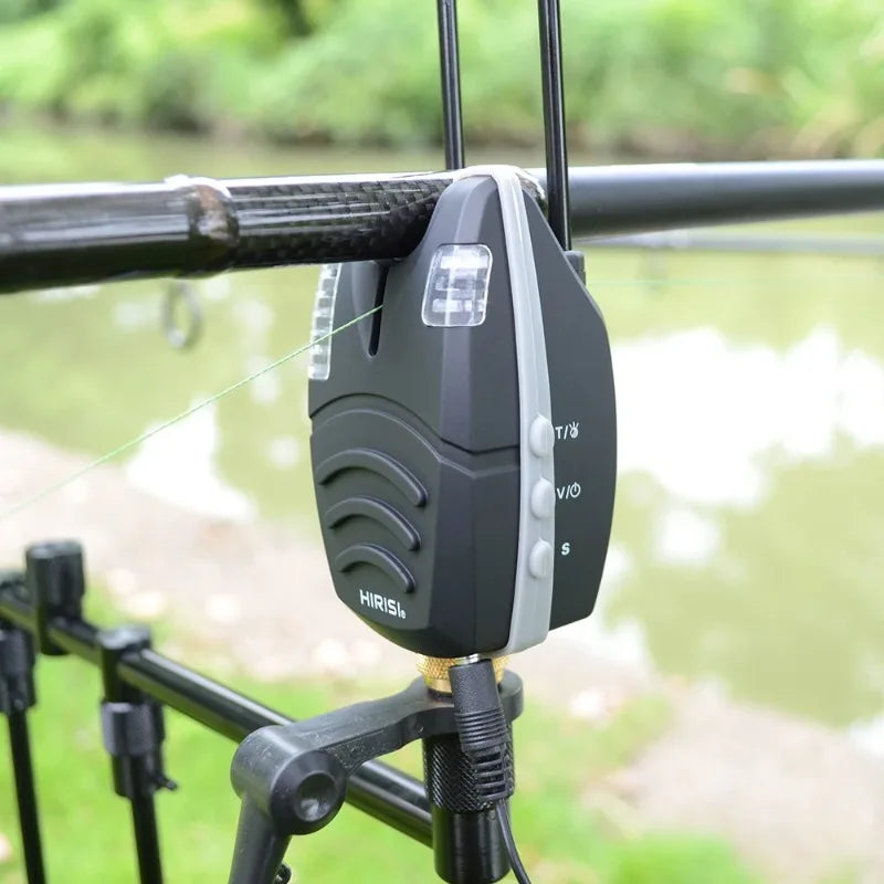 Hirisi 1PCS Waterproof Carp Fishing Bite Alarm With Snag Bar And Rolling LED Band Fish Bite Indicator Fishing Induction Alarm Zpaxo
