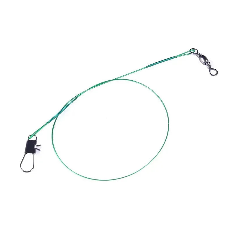 Steel Wire Fishing Leaders with Swivel – Anti-Bite 15–30cm