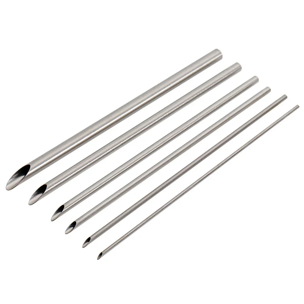 6PCS/Set of Stainless Steel Hole Puncher Carving Sculpture Modeling Pottery Cutting and Punching Ceramic Polymer Clay Tools Zpaxo