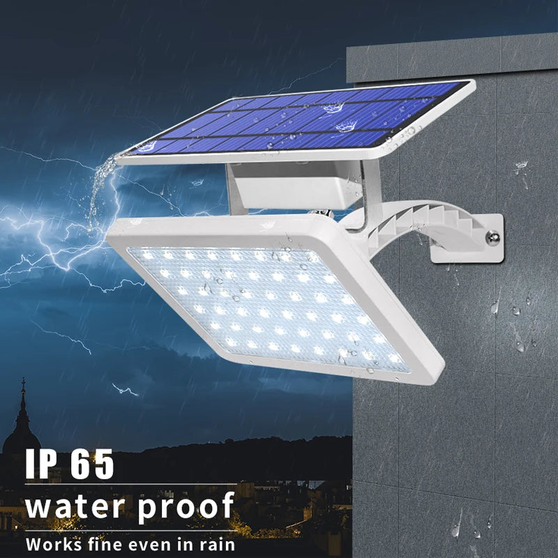 Bright 48LED Outdoor Solar Lamp Motion Detector Waterproof 5500mAh Zpaxo