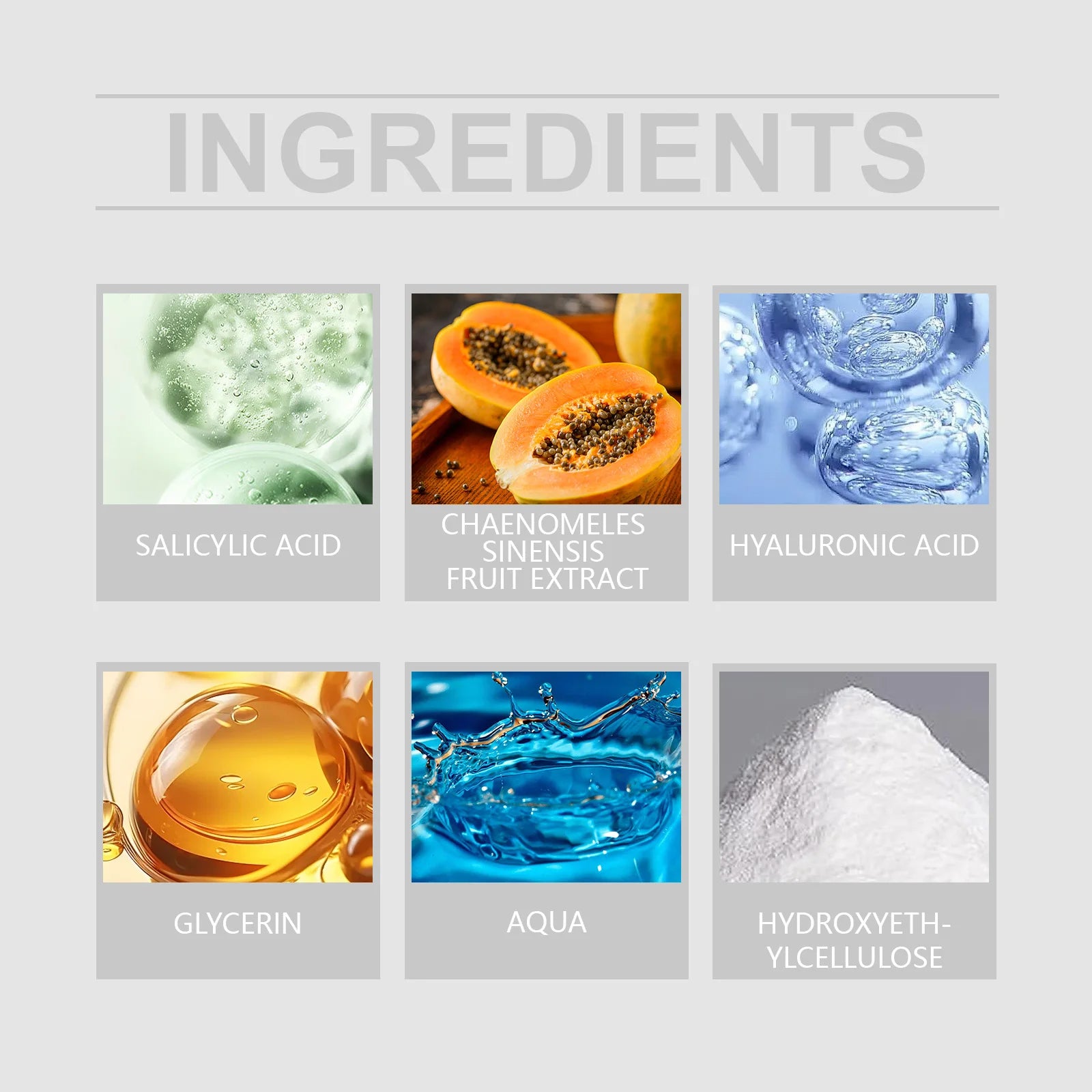 Salicylic Acid Exfoliating Toner 100ml Pore Minimizer Blemish Control Liquid Papaya Extract Hydrating Facial for Acne Prone Skin Zpaxo