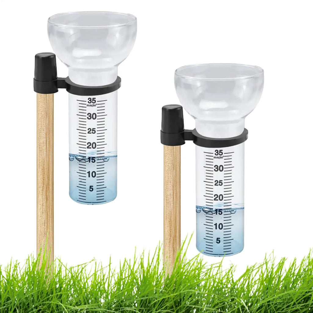 Rain Gauge Glass Replacement Tube Clear Accurate Measuring Tool
