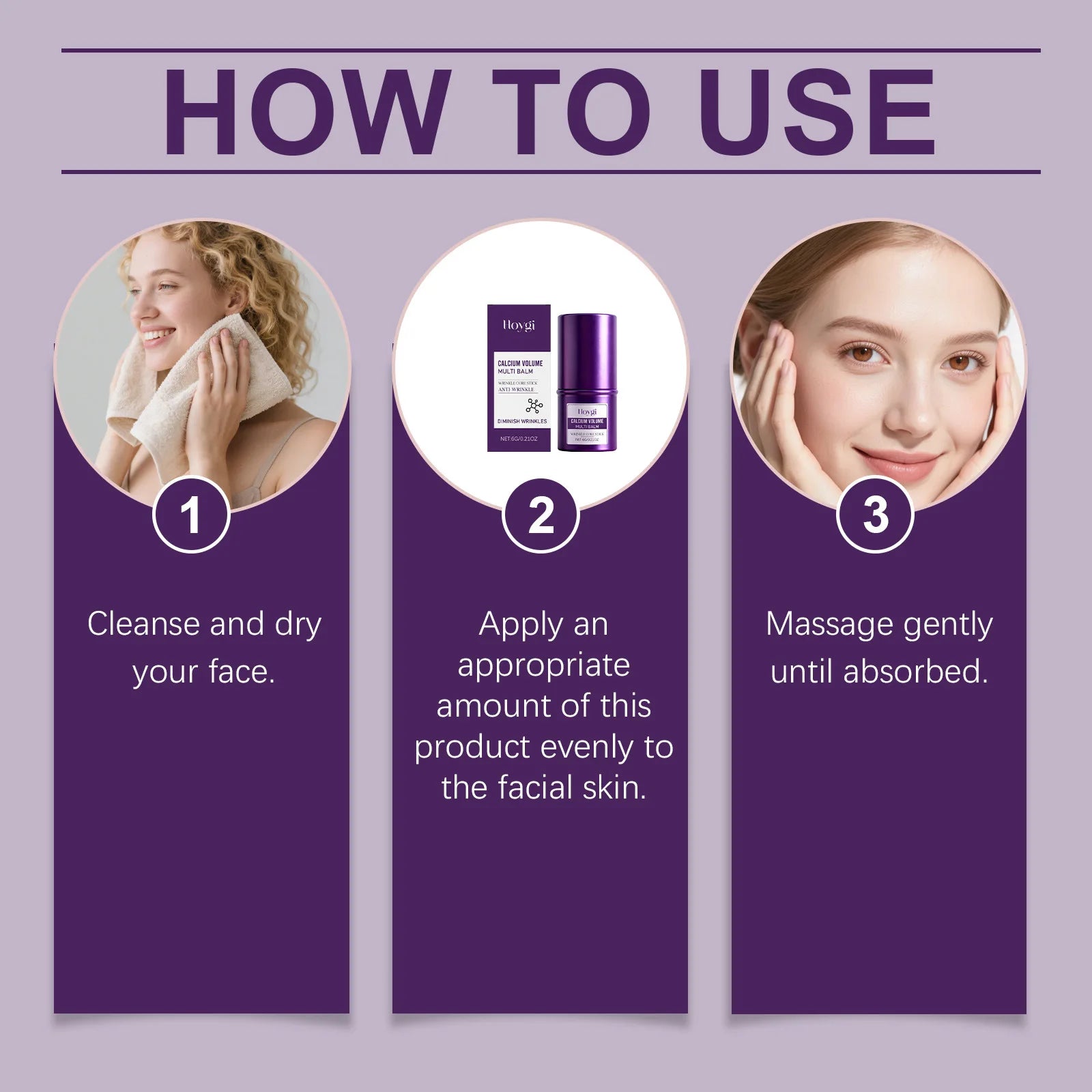 Hoygi Firming Facial Stick – Moisturizing & Brightening Cream Facial Cream Stick Zpaxo